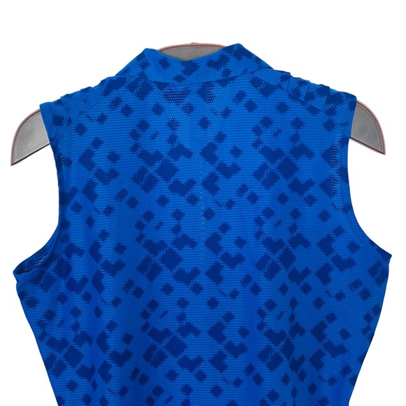 Blue NIKE GOLF Dri-Fit Sleeveless Collared Golf Shirt - Women’s M - Picture 6 of 12